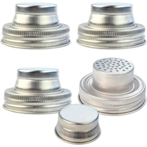 Deep Drawing Stainless Steel Mason Jar Shaker Lids Caps for Kitchenware Application Factory1