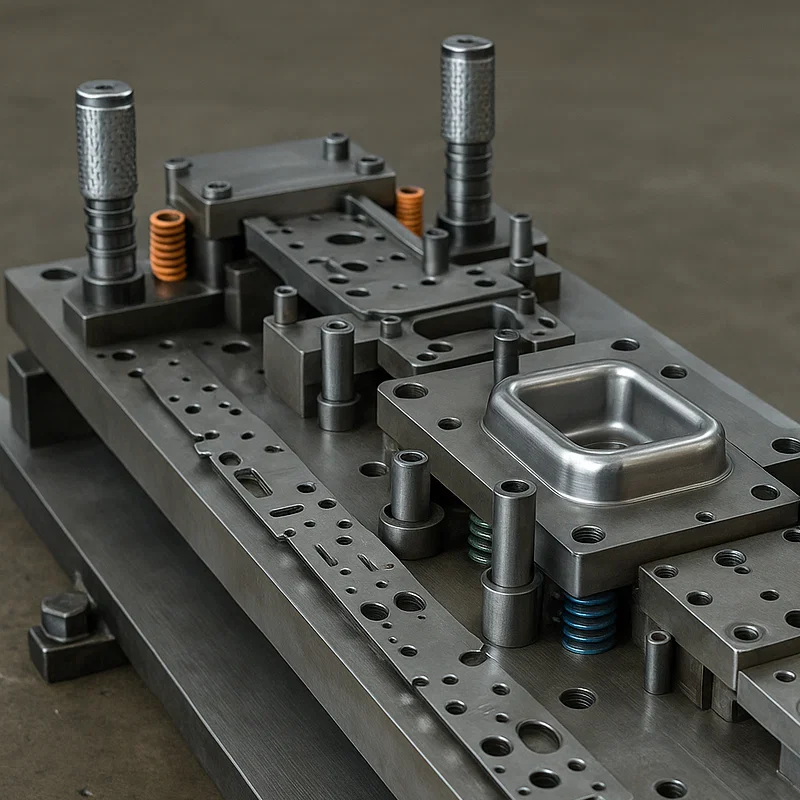 Unified Progressive and Deep Drawing Stamping in a Single Die5