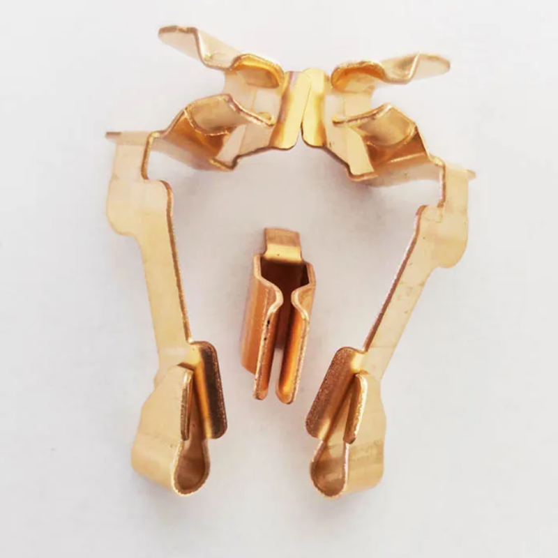 Custom Metal Stamping Electrical Brass Copper Battery Terminals Connectors for for Auto and Motorcycle Application1