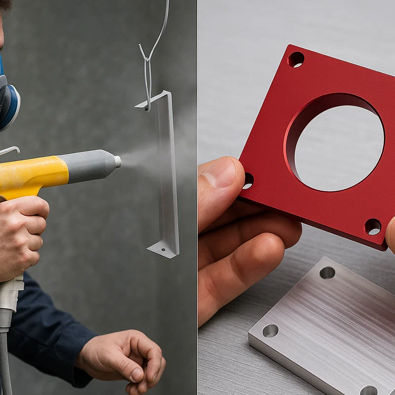 What Are the Key Differences Between Anodizing and Powder Coating for Aluminum Parts4
